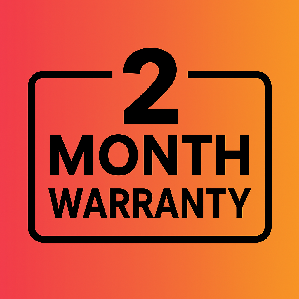 ✅ 2-Month Extended Warranty Guarantee